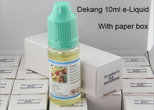 dekang 10ml e-liquid with paper box package